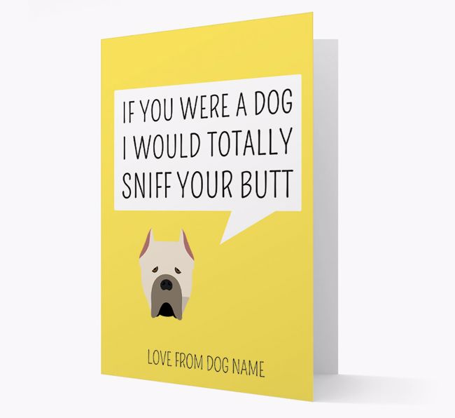 Personalized 'I'd Sniff Your Bum' Card